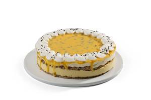 עוגת פסיפלורה ושוקלד לבן